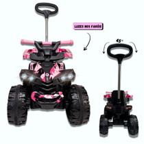 Uni Toys Quadriciclo Love Rosa Meninas Poderosas 2 em 1 Versátil com Faróis e Aro Protetor para Crianças A partir de 12 Meses Uni Toys Quadriciclo Love Rosa Meninas Poderosas 2 em 1 Versátil com Faróis e Aro Protetor para Crianças A partir de 12 Meses