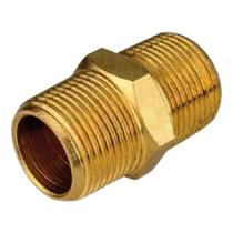 União 1/4 Npt X 1/4 Npt Latão Macho P/ Instalação Gás