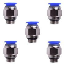 União Macho Engate Rápido Tubo Pu 10mm X Rosca 1/2 5und União Macho Engate Rápido Tubo Pu 10mm X Rosca 1/2 5und