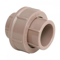 Uniao Plastilit PVC Liso Liso 1/2 Marrom