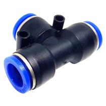 União Pneumática em T Modelo PE-08 Mang. 8mm