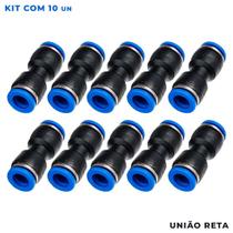 União Pneumática Reta PU 4mm Engate Rápido União Pneumática Reta PU 4mm Engate Rápido