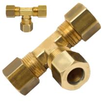 União Porca Anilha Compressão Tee Tubo 06mm 1 Unidade