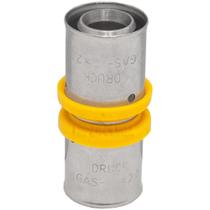 União Reta Pex Multicamadas 16x16mm Gás Druck
