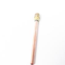 União Schrader 1/4 Macho Solda Cobre 10cm Válvula Serviço Refrigeração Ar Condicionado Carga Gás