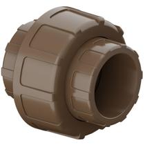 União Soldável Conexão Para Unir Canos E Tubos PVC Marrom Água Fria De 1" Polegadas 32mm Tigre