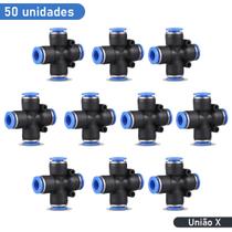União X Pneumática PU 4mm Engate Rápido para Mangueira de Ar União X Pneumática PU 4mm Engate Rápido para Mangueira de Ar
