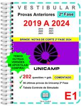 Unicamp (E1) 2ª Fase Provas 2019 a 2024 Gabarito Comentado Unicamp (E1) 2ª Fase Provas 2019 a 2024 Gabarito Comentado