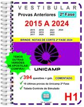 Unicamp (H1) 2ª Fase Provas 2015 a 2024 Gabarito Comentado Unicamp (H1) 2ª Fase Provas 2015 a 2024 Gabarito Comentado