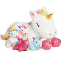 Unicorn Toys Vposyako, 5 peças para meninas com mamãe e 4 bebês