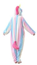Unicórnio Arco-Íris Adulto Pijama Kigurumi Macacão Fantasia Unicórnio Arco-Íris Adulto Pijama Kigurumi Macacão Fantasia