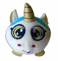 Unicórnio Branco Pelúcia Squish Olho Grande 7Cm - Toyng 04