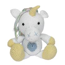 Unicórnio Colorido Amigurumi Crochê Bebê Infantil Crochet - Potinho de mel