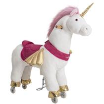 Unicórnio de Pedal Montaria Uppi M Branca e Rosa - Kiddo