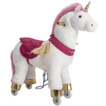 Unicórnio de Pedal Montaria Uppi P Branco e Rosa - Kiddo Unicórnio de Pedal Montaria Uppi P Branco e Rosa - Kiddo