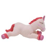 Unicórnio de pelúcia rosa deitado - 40cm - Fofy Toys