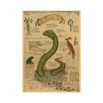 Unicórnio Dementor Dragão Harry Potter Vintage Poster Canvas Art Murais De Parede Decoração