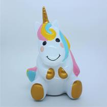 Unicórnio em Cerâmica Artesanal Decoração Festa Candy Colors