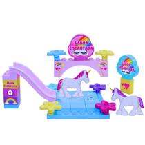 Unicórnio Mágico C/ Blocos Didático Lagoa Encantada 26 Peças - Mili Multicoisas Unicórnio Mágico C/ Blocos Didático Lagoa Encantada 26 Peças - Mili Multicoisas