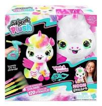 Unicórnio Neon Pelucia Para Pintar Airbrush Plush Style 4Ever Pinte e lave Quantas vezes Quiser - Fun