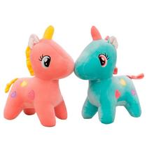 Unicórnio Pelúcia 20 Cm Decoração Quarto Bebe Cores Sortidas