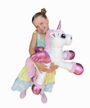 Unicórnio Pelúcia Gigante Bebê Fofinho Branco 88cm Decoração Quarto Festa Infantil