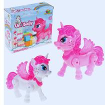 Unicórnio Poney Com Sons E Luzes Anda Lindo Cavalinho
