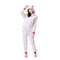 Unicórnio Rose Com Estrelas Coloridas Adulto Pijama Kigurumi Macacão Fantasia