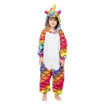 Unicórnio Sereia Infantil Pijama Kigurumi Macacão Fantasia