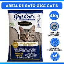 Unidade Areia de Gato Gigi Cats 4Kg