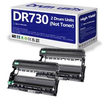 Unidade de bateria OKGO! INK DR730 compatível com pacote de 2 HL-L2350DW