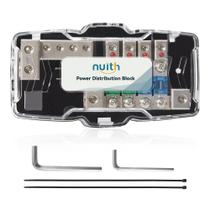 Unidade de bloco de distribuição de energia de áudio automotivo com calibre 0/4 de entrada 4/8 de saída