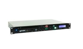 Unidade de disco único Gemini Sound CDMP-1500 de 19 polegadas para uso profissional/doméstico, áudio anti-choque, CD MP3, mídia USB, reprodutor de música, entrada de sistema com controle remoto
