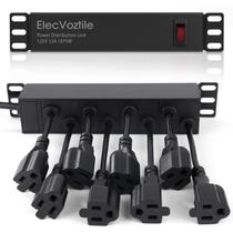 Unidade de Distribuição de Energia ElecVoztile para Rack de 10" com 8 Tomadas 110V Unidade de Distribuição de Energia ElecVoztile para Rack de 10" com 8 Tomadas 110V
