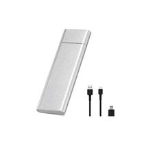 Unidade de estado sólido móvel de 1 TB USB 3.1 tipo C prateada Unidade de estado sólido móvel de 1 TB USB 3.1 tipo C prateada