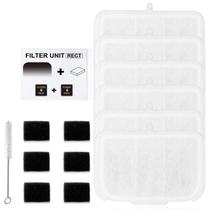 Unidade de filtro AwoHH 6PCS Rect para fonte de água para animais de estimação 3L Unidade de filtro AwoHH 6PCS Rect para fonte de água para animais de estimação 3L