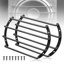 Unidade de grade de subwoofer com tampa de alto-falante de áudio de metal de 8 polegadas e 4 barras