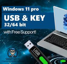 Unidade de recuperação USB do Windows 11 Pro com chave de ativação