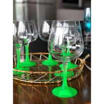Unidade de taça Ibiza em vidro 720ml base verde