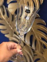 Unidade de taca para agua e vinho Angela em cristal ecologico 350ml A22cm Unidade de taca para agua e vinho Angela em cristal ecologico 350ml A22cm