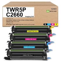 Unidade de Tambor EVEINK TWR5P C2660 Kit com 4 Compatível com Dell Unidade de Tambor EVEINK TWR5P C2660 Kit com 4 Compatível com Dell