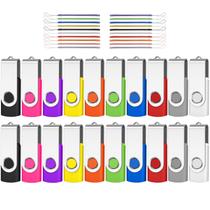 Unidade flash AreTop 2GB USB 2.0, pacote com 20 cordões