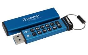 Unidade flash criptografada Kingston Ironkey Keypad 200 256GB