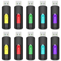 Unidade Flash Drive Aiibe 64GB USB 2.0 Memory Stick, pacote com 10 Unidade Flash Drive Aiibe 64GB USB 2.0 Memory Stick, pacote com 10