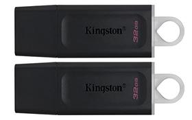 Unidade flash Kingston DataTraveler Exodia 32GB USB 3.2 - pacote com 2 DTX/32GB-2P