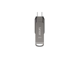 Unidade flash Lexar JumpDrive D400 128GB USB 3.2 Tipo C e Tipo A Unidade flash Lexar JumpDrive D400 128GB USB 3.2 Tipo C e Tipo A