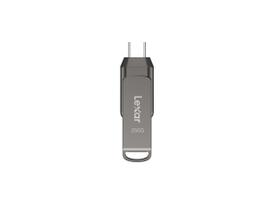 Unidade flash Lexar JumpDrive Dual D400 256GB USB 3.2 Tipo-C/A Unidade flash Lexar JumpDrive Dual D400 256GB USB 3.2 Tipo-C/A