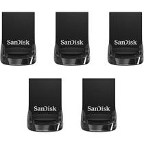 Unidade flash SanDisk Ultra Fit 128 GB USB 3.2 Gen 1, pacote x5