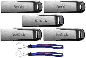 Unidade flash SanDisk Ultra Flair USB 3.0 de 32 GB (pacote com 5)