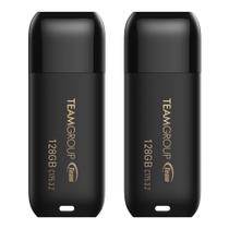 Unidade flash TEAMGROUP C175 128GB x 2 USB 3.2 Gen 1 preta